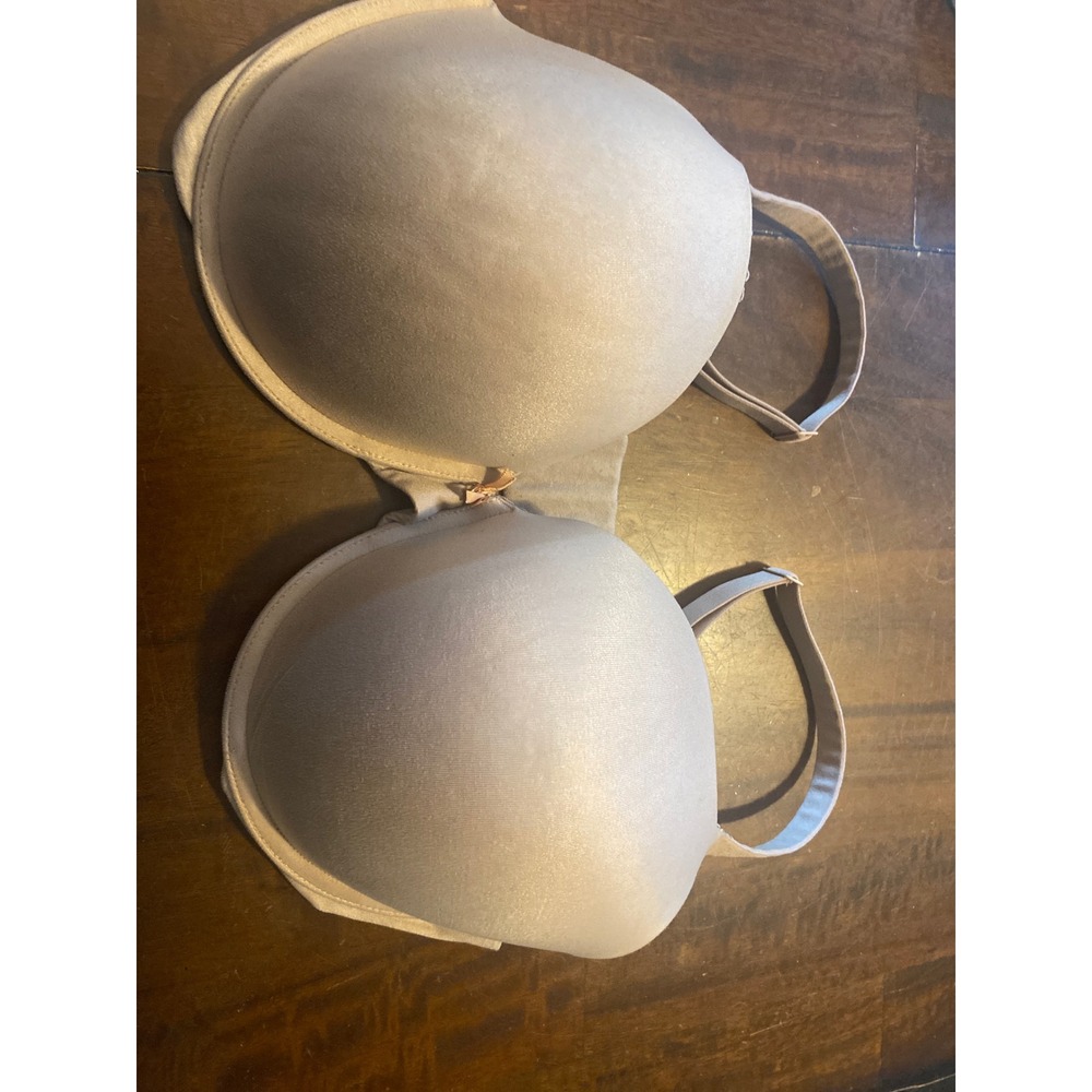 Victorias Secret Perfect Shape Bra 38DDD Beige Padded Underwire Racerback Option